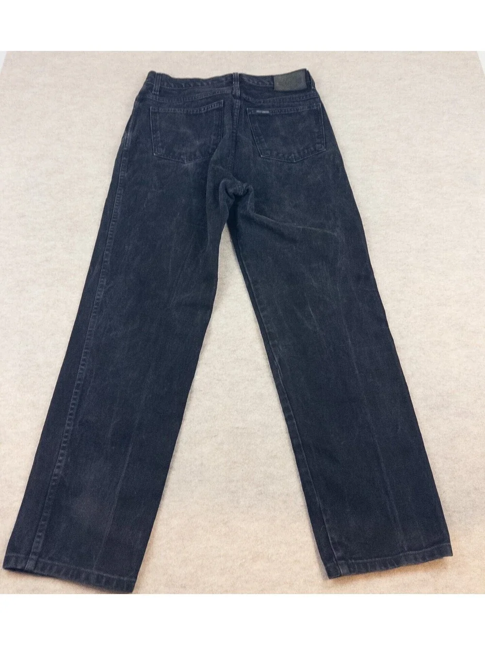 Vintage 2002 Harley Davidson Traditional Black Jeans 34x30 Faded Biker 99101N
